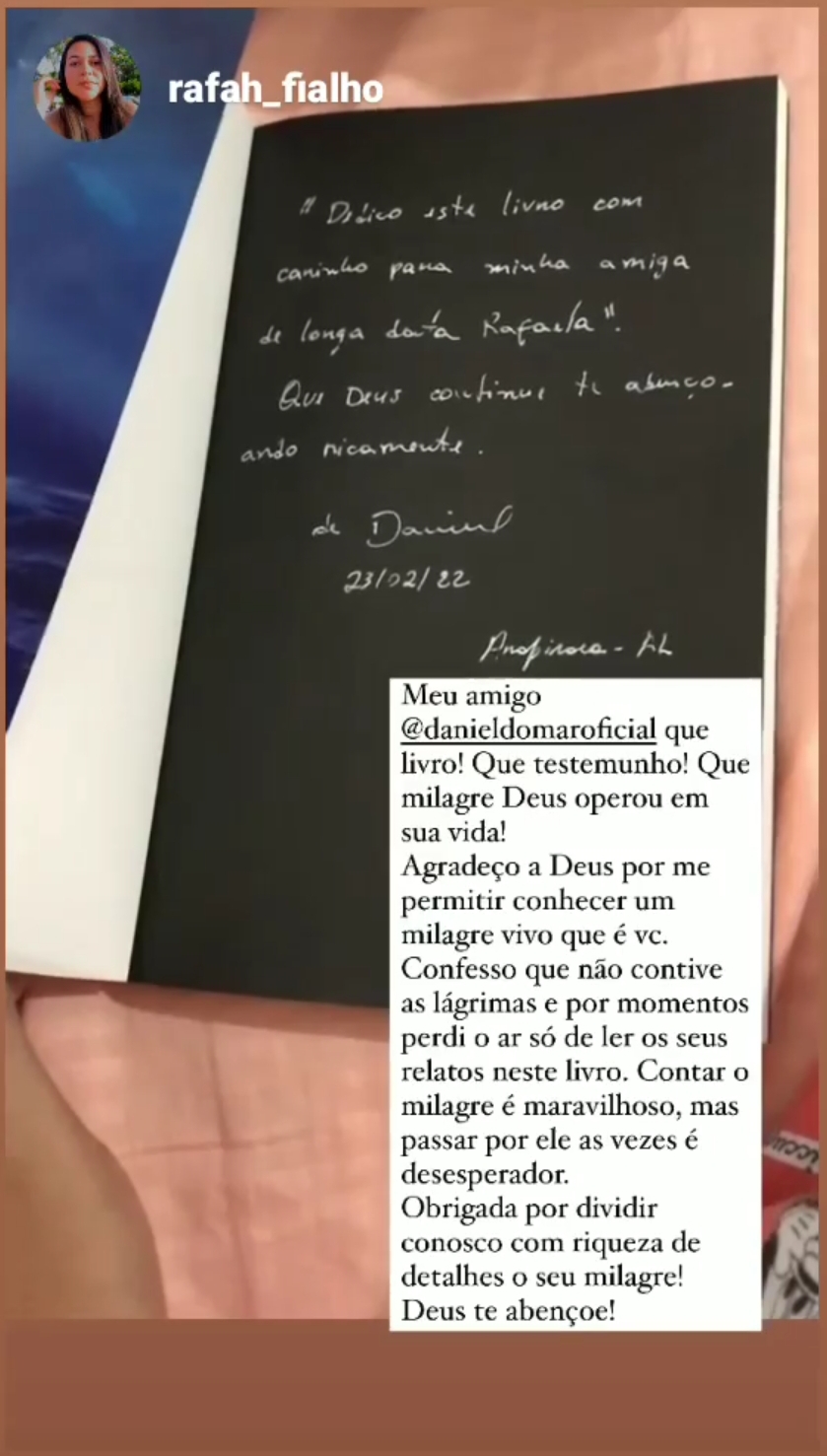 Depoimento de leitora sobre o livro Há Esperança na Profundidade